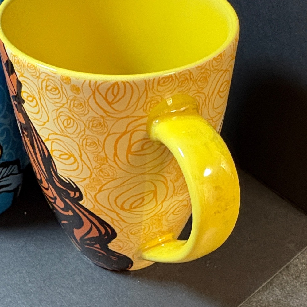 PAIR of Disney Princess Character Mugs — Blue & Yellow Interiors - set of 2 - Picture 4 of 11